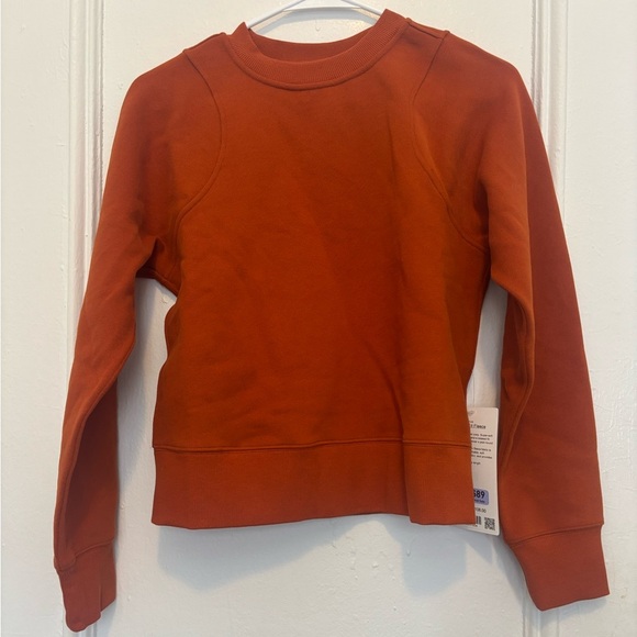lululemon athletica Tops - Lululemon Relaxed-Fit Fleece Pullover Size 2 Burnt Orange